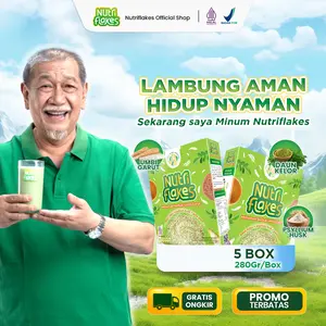 Nutriflakes Sereal Umbi Garut Membantu Mengatasi Asam Lambung dan Gerd Paket 5 Box