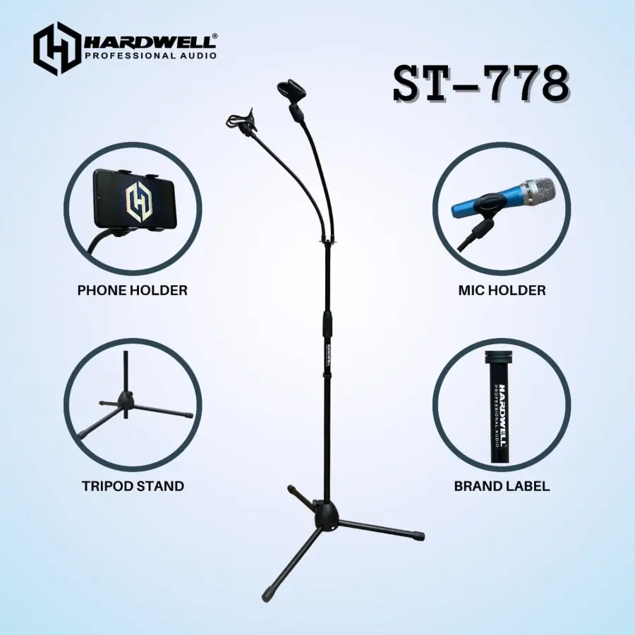 Hardwell Stand Mic / Microphone ST-778 / ST 778 / ST778