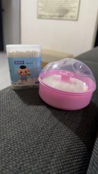 Product Review of Powder Puff Portable Baby Kid\'s Soft Body Talcum Powder Puff Sponge with Box Case Container Useful Features:The arc-shaped design of the handle conforms to the ergonomic design and is comfortable to hold.Compared with ordinary plastic products, our from s**i 0
