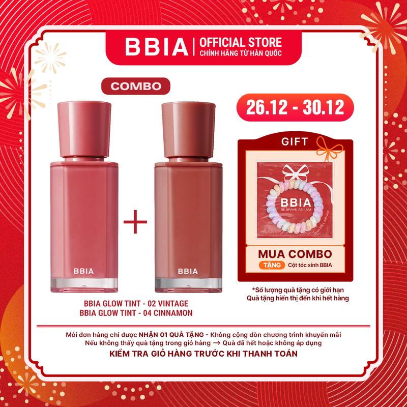   BBIA  COMBO 2 Son tint bóng căng mọng trong trẻo BBIA Glow Tint  3.2gx2  