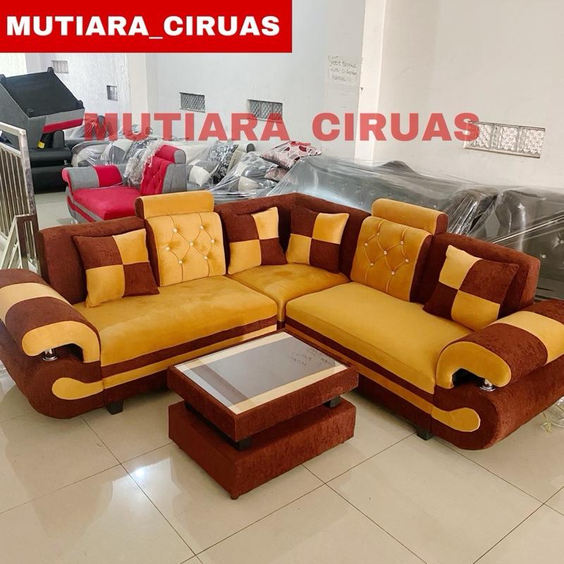 Sofa L Minimalis / Sofa Ruang Tamu (Free Ongkir Serang Banten) 4