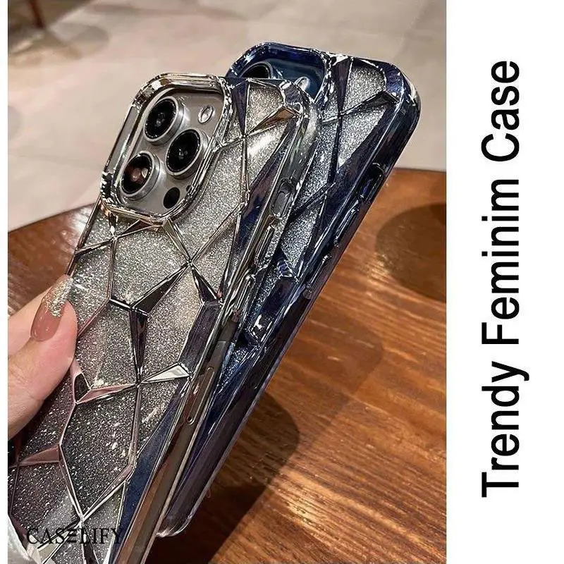 CASELIFY SPARKLING GLITTER 2 IN 1 CRYSTAL COMPATIBLE WITH IPHONE 11 12 13 14 15 PRO PLUS MAX 2