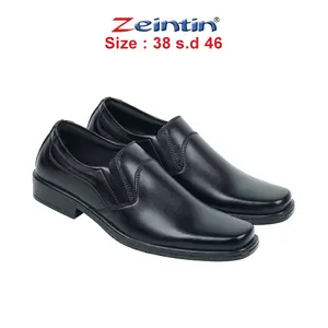 Zeintin - Sepatu Pantofel hitam Pria Round Toe Hak Datar Round Toe Shoes Kerja Fantofel