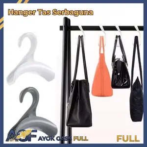 AGF COD  Gantungan Tas Plastik Hanger Tas Serbaguna Bag Hook Hanger Perlengkapan Rumah Gantungan Tas Lemari Gantungan Tas Dasi Syal Jilbab Multifungsi Hanger Tas Aesthetic Lengkung