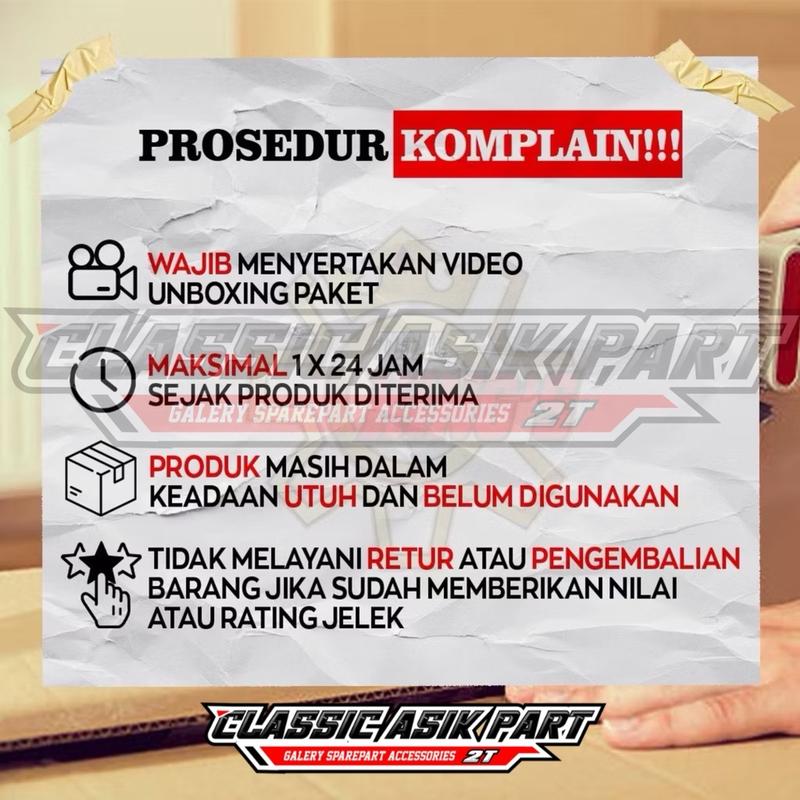 Stang Mjb rx king rxs komplit klem clem stang model bpro set baut L stenlis 2