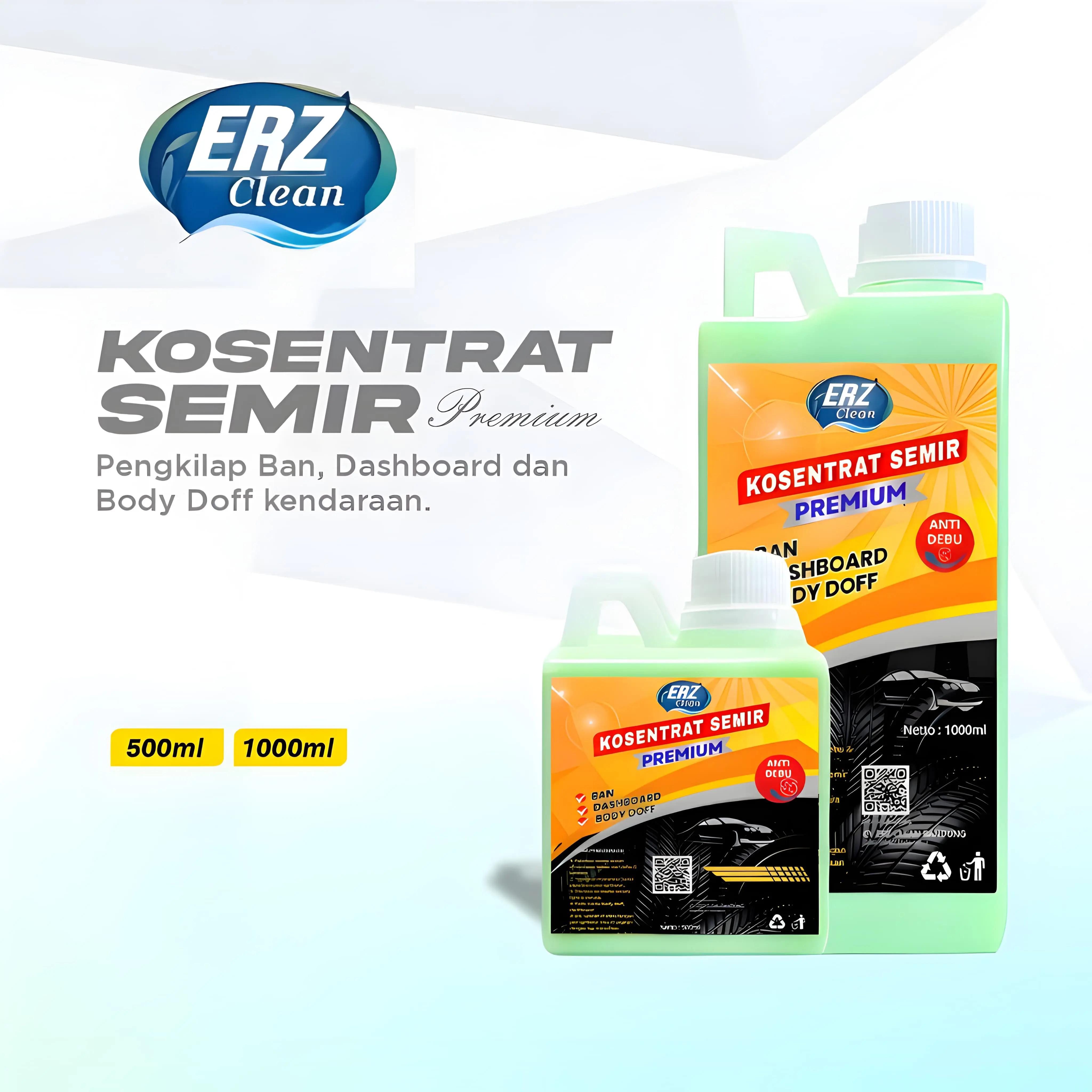 ERZ Clean Konsentrat Semir Original Semir Ban SemirJok Semir Dashboard Motor Mobil Pelembab Karet