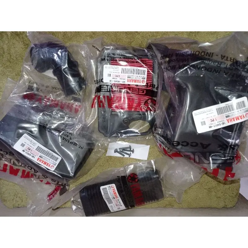BOX FILTER MIO SOUL~FINO CARBU assy + Baud BOX FILTER (4pcs) + Karet filter air mio soul 0