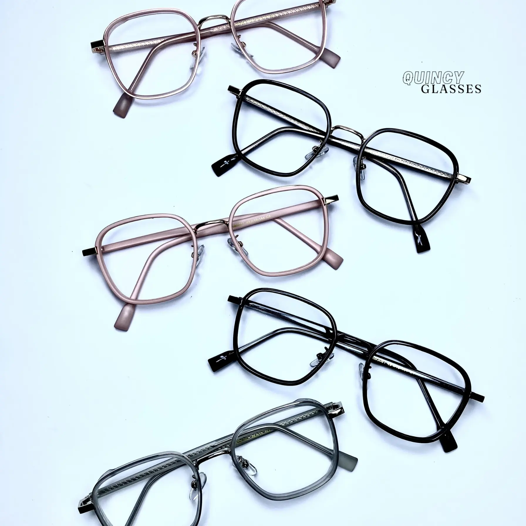 [ BELI 1 PCS KACAMATA MINUS GRATIS 1 PCS KACAMATA NORMAL RANDOM ] New Arrival QG3061 Kacamata Lensa Blueray Bluecromic Photocromic Normal dan Minus - Eyewear Sunglasses