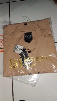 Product Review of Kemko sultan atau  Koko tangan pendek  Atasan Pria Dewasa motif etnik depan kancing vareasi bahan  Katun embos berkualitas terbaik Nyaman di pakai Baju Hitam from u**🐣 0