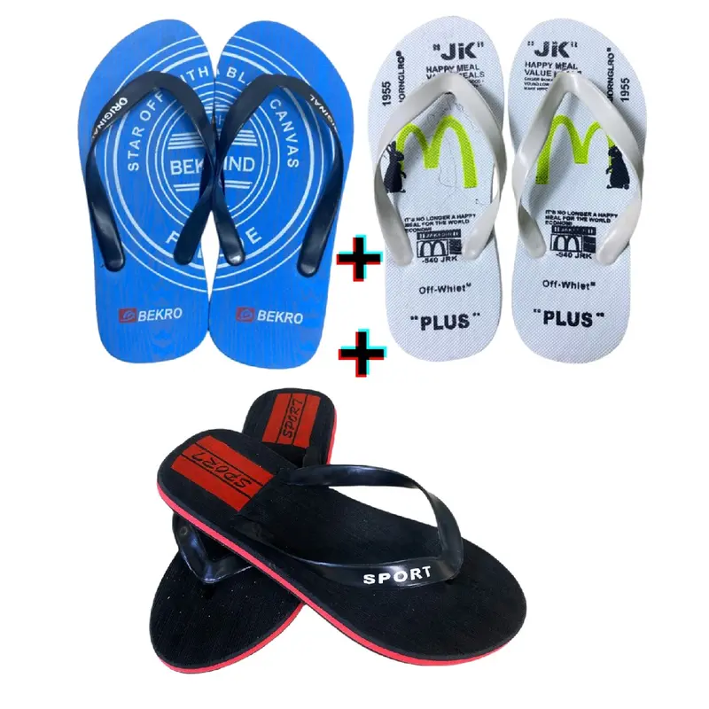 PAKET HEMAT - SANDAL JEPIT PRIA KEKINIAN MEWAH ELEGAN DAN NYAMAN DIPAKAI antiselip fleksibel ringan Murah, BELI 3 BISA DI MIX Sendal Karet 2