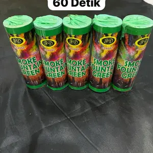 1 PACK ISI 6 BATANG - DURASI 60 DETIK CONFFETI PARTY SUPPORTER SMOKE WARNA HIJAU HARGA GROSIR