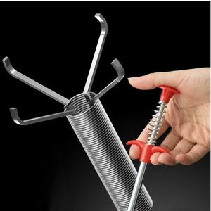 Pembersih Sinki, dengan Pemegang, 60cm-160cm, Paip Longkang Bilik Mandi, Kunci dengan Pemegang, Bekalan Kilang, Pencabut Kunci Pickup Empat Kuku Hardware