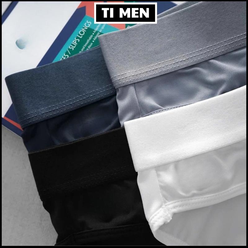 SET 5 Quần lót nam Tam giác thun lạnh cao cấp, Quần sịp nam tam giác co dãn thấm hút mồ hô quần  lót  đùi 6