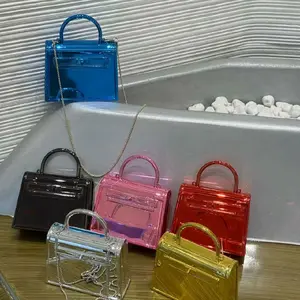 NEW CAROL AKRILIK TAS WANITA TAS SLEMPANG DENGAN HANDLE DAN CHAIN DETAIL TERBARU