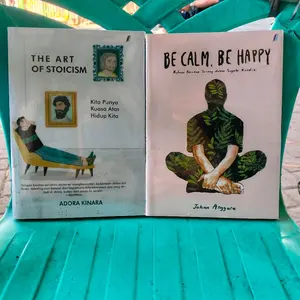 PAKET 2 BUKU / THE ART OF STOICISM / BE CALM BE HAPPY