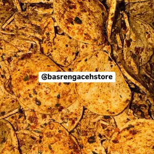 500gr - Basreng Gepeng Pedas Daun Jeruk Viral Aceh, Basreng Aceh Store / Basreng Bireuen