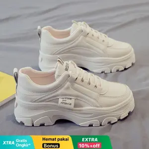 Sepatu Casual Sport Putih Cewek Sepatu Kasual Wanita Sneakers S15 Fullwhite Casual Shoes Hitam Cewek Perempuan Sport Karet