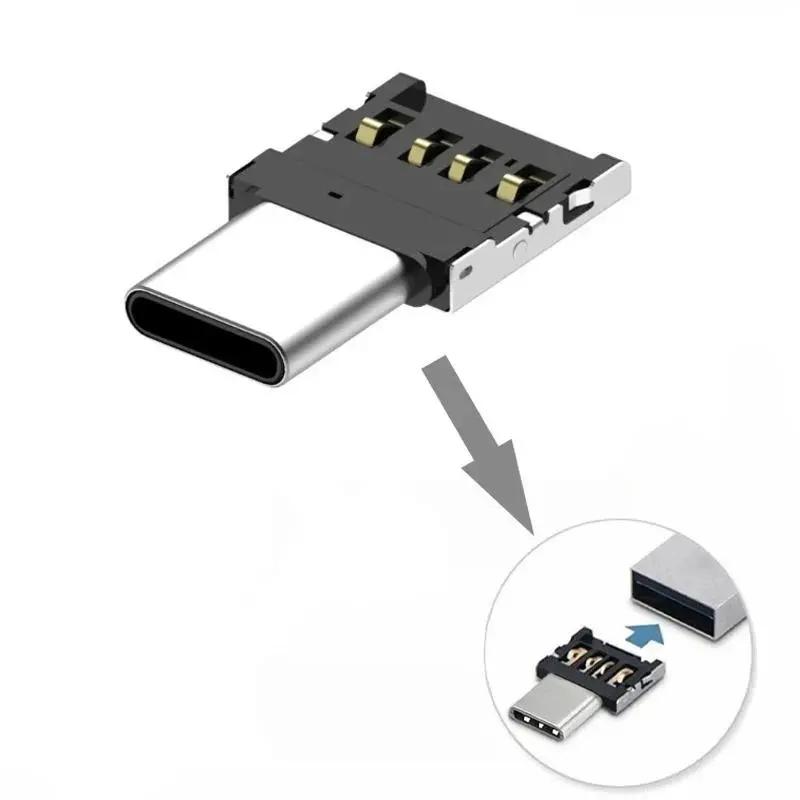 Phổ Xách Tay OTG Adapter Loại C Micro USB Để USB 2.0 Chuyển Đổi Bền Cho Android…