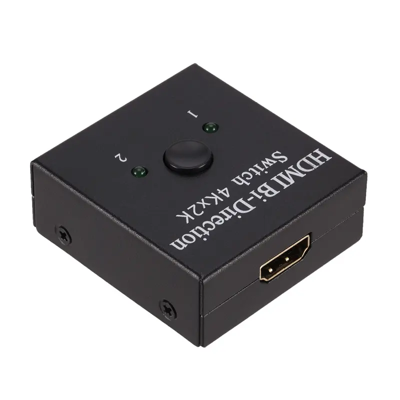 Bộ chia HDMI, Công tắc 4K, Bộ chuyển mạch KVM hai chiều, Tương thích HDMI 1x2 / 2x1, Bộ chuyển mạch 2 trong 1 ra, Thích hợp cho PS4 / 3 và Bộ chuyển mạch hộp TV, Bộ chuyển đổi 1