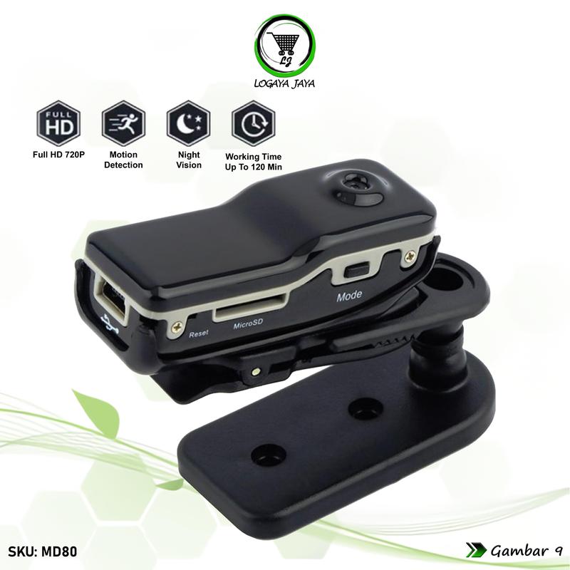 Kamera Md80 Mini DV DVR Portable Non WiFi Camcorder Perekam Vidio Audio Poto Kamera Outdoor Mini Resolusi HD 8