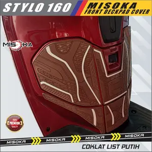 Misoka Front Deckpad Cover Stylo 160 Rubber Karet Aksesoris Motor Honda Motorcycle