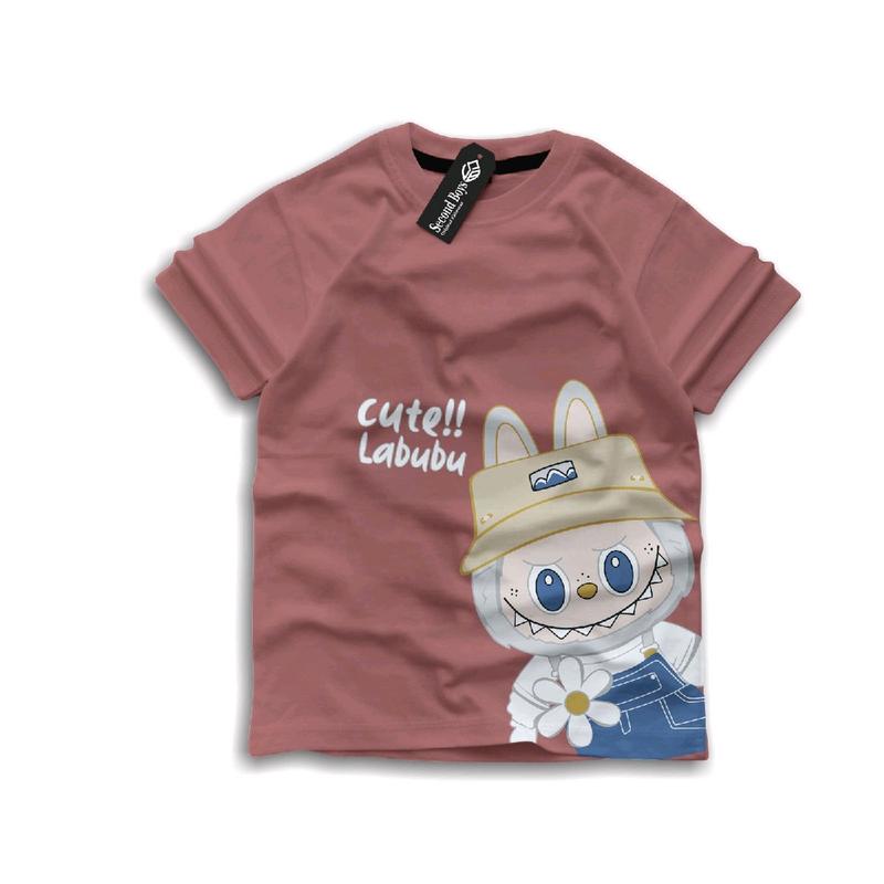Kaos Labubu  Anak /Baju Kaos Anak Motif  Labubu 1