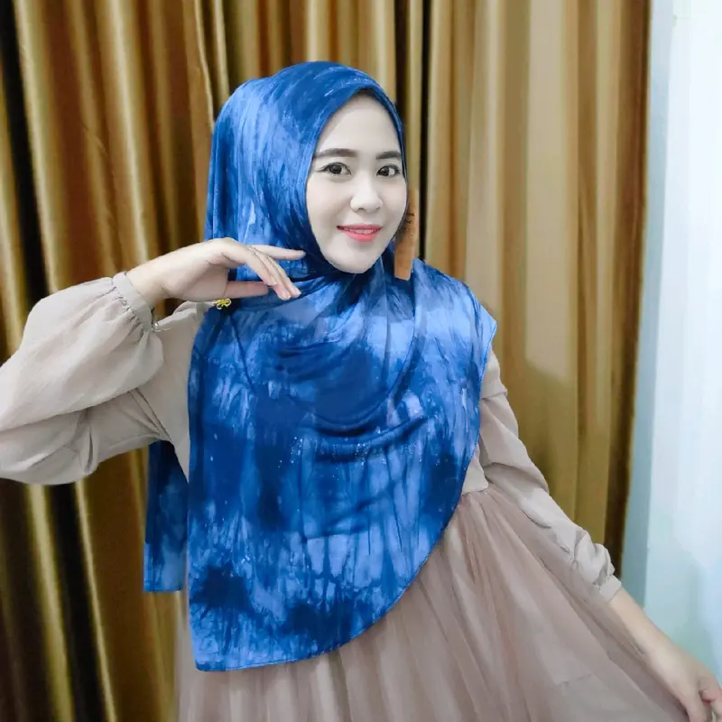 hijab farida segitiga instan oval Muslim Wanita Mewah 5