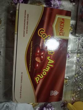 Product Review of Dking coklat almond isi 4 toples ( COD )  kacang almond utuh lapis coklat from s**i 0