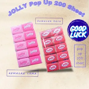 TISSUE / TISU JOLLY POP UP 200 SHEETS 2PLY 10 PACK