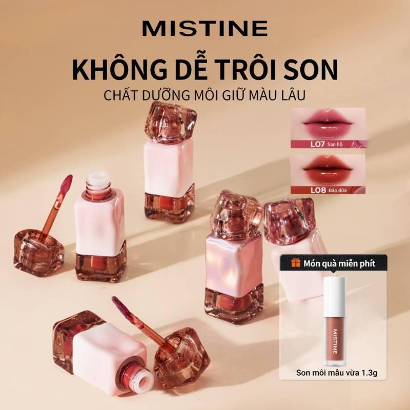 [2]Mistine 2024 NEW Son Thai Latte son bóng lì phiên bản mới nhất khóa màu đặt biệt 2.6g quà tặng Son môi mẫu vừa 1.3g