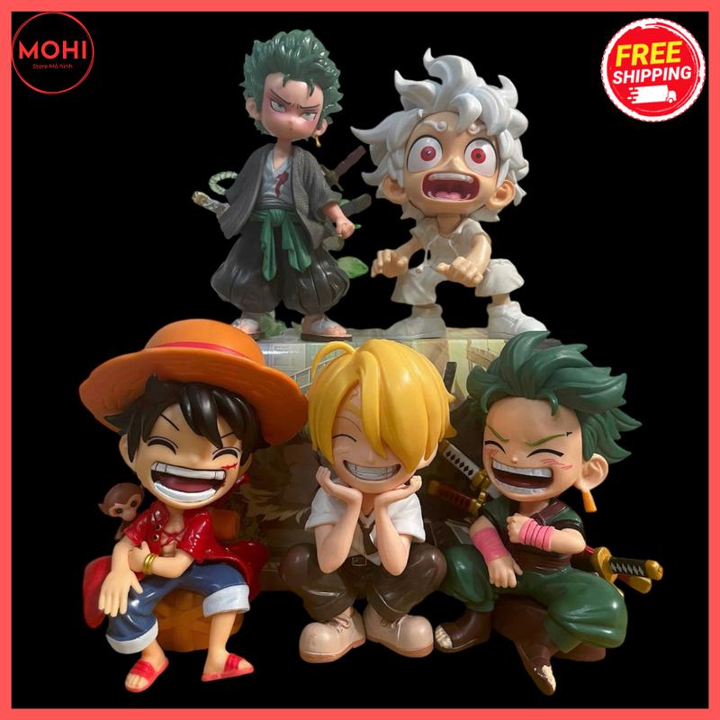 Mô hình One Piece Luffy, Zoro, Sanji, ACE phiên bản AI siêu dễ thương - Đồ Chơi Toy Anime Decor Sưu tầm