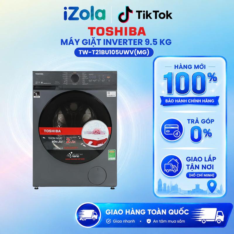 TW-T21BU105UWV(MG) - Máy giặt Toshiba Inverter 9.5 kg TW-T21BU105UWV(MG)