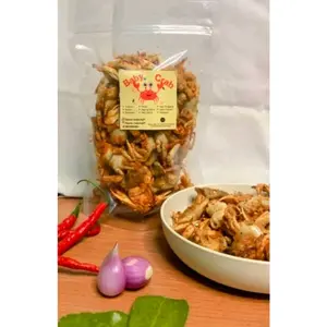 Baby Crab Crispy 100gr Pedas Daun Jeruk | Keripik Bayi kepiting