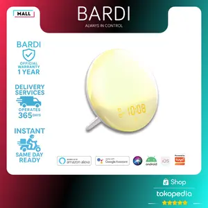 BARDI Smart Wake Up Light FM Radio - Alarm dan Pengganti Cahaya Matahari Pintar Wi-Fi Automation