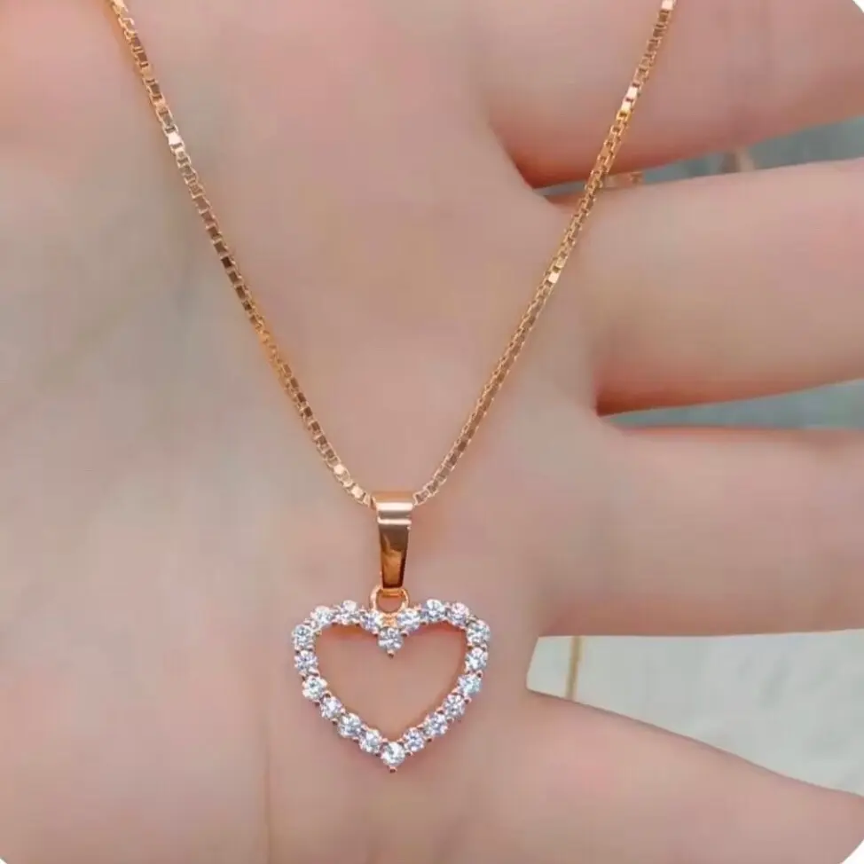 Kalung wanita keren import titanium anti luntur perhiasan dewasa lapis emas 24k cantik mewah ori