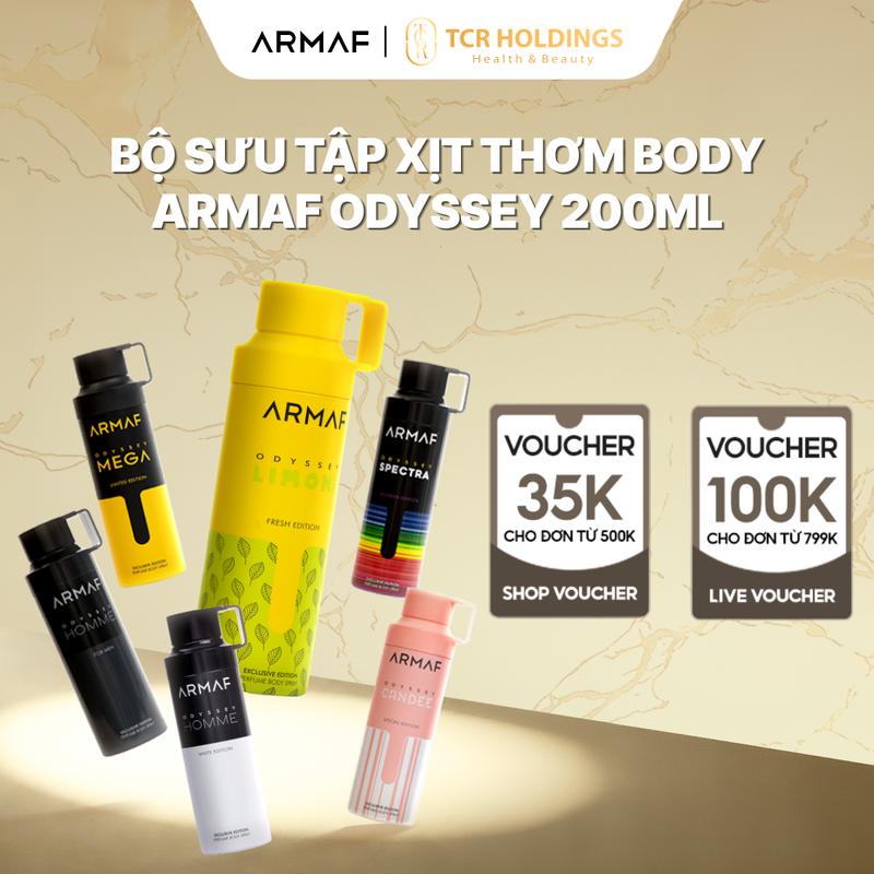 Xịt body unisex Armaf ODYSSEY LIMONI-CANDEE-SPECTRA-MEGA 200ML [DL]
