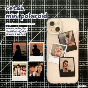 CETAK MINI POLAROID / foto hiasan casing HP / cetak foto bahan kertas tebal murah custom / kado nikah perpisahan sekolah ultah birthday anniversary teman sahabat pacar anniversary / aprl.things