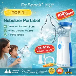 Dr.Spock Mesh Nebulizer Portable / alat Nebulizer Anak N7 Plus Tetes Asli Berat Obat alat pengatur nafas dr isla nebulizer  portable Store