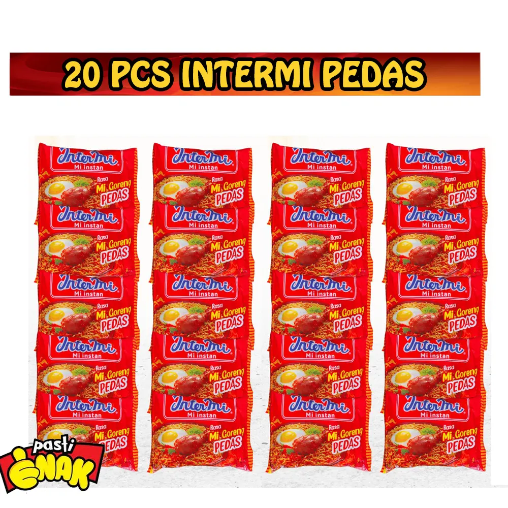 PROMO 20 PCS INTERMI GORENG PEDAS MIE GORENG INSTAN MURAH