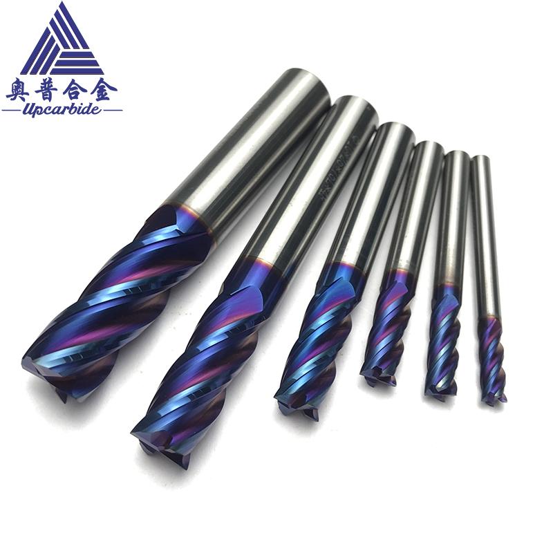 55HRC 4 Flutes Full Sizes Tungsten Carbide Flat End Mills 4