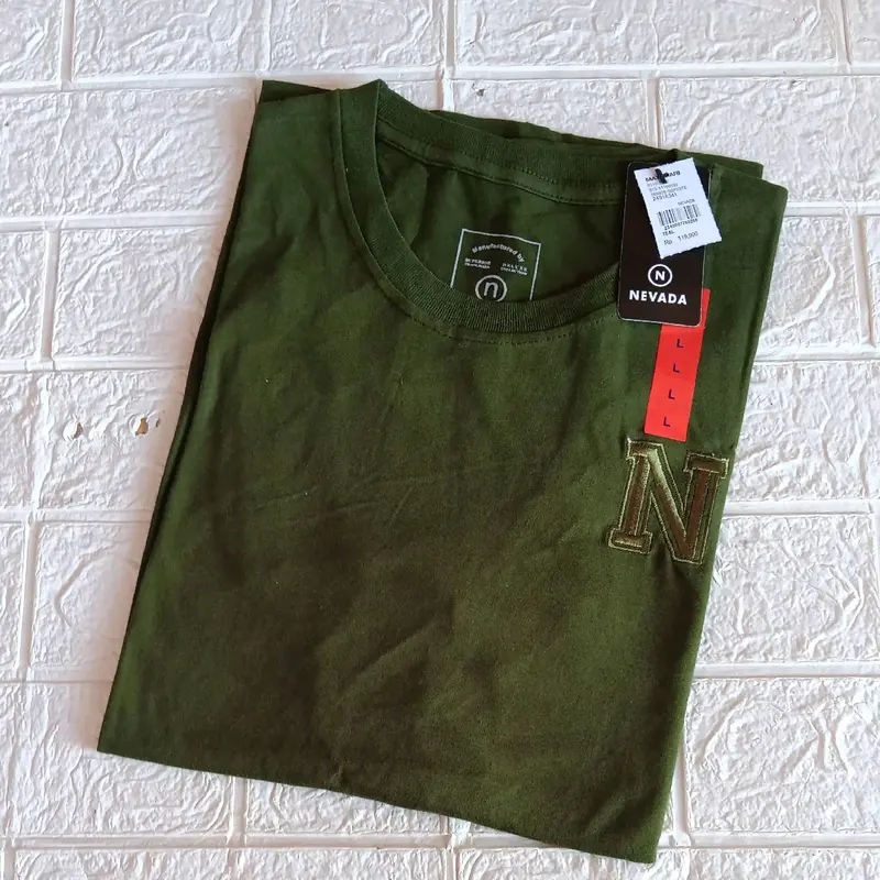 kaos NvD lengan pendek logo bordir bahan katun combed24s 5