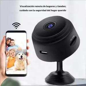 Cámara mini 1080P con monitoreo inalámbrico Wi‑Fi, protección de seguridad y monitoreo remoto, cámara inteligente para videovigilancia del hogar, en estado nuevo