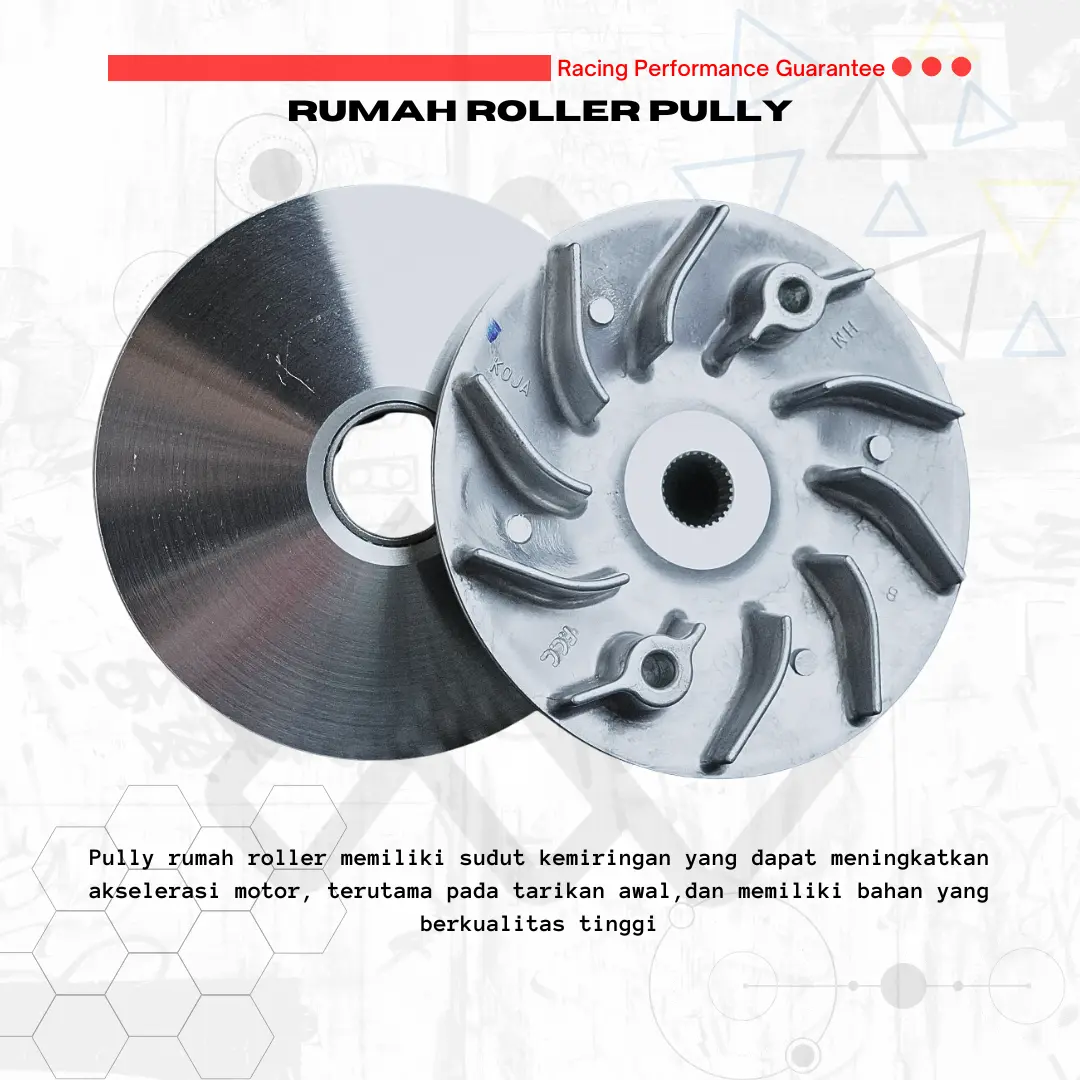 Rumah Roller Vario PULLEY VARIO CUSTOM 1 SET BUBUT + KEROK JALUR PART ORIGINAL PULI KODE (KZR) VARIO125  VARIO  PCX 150 160 , NMAX AEROX , BEAT FI ESP GENIO BEAT DULUXE, MIO SPORTY , MIO M3 , MIO J