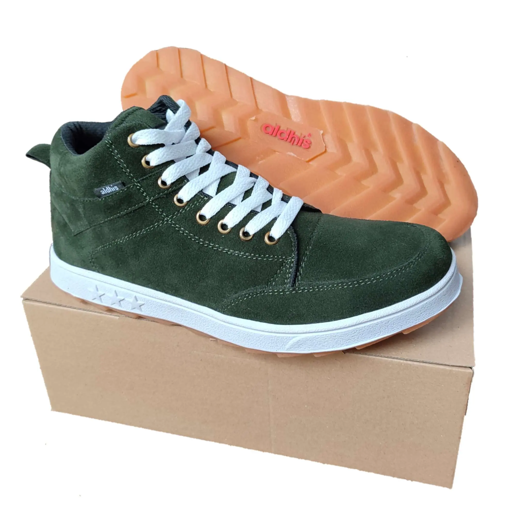 Aldhis HS03 Sepatu Boots Pria Casual Boot Cowok Keren Original Buat Gaya Kuliah dan Kerja
