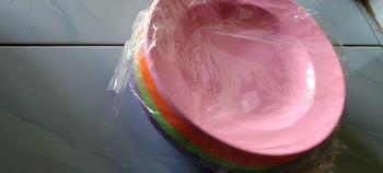 Product Review of Promo 1 Lusin Piring Melamin Asli SNI Model Bulat Besar Dan Tahan Panas from A**o 1