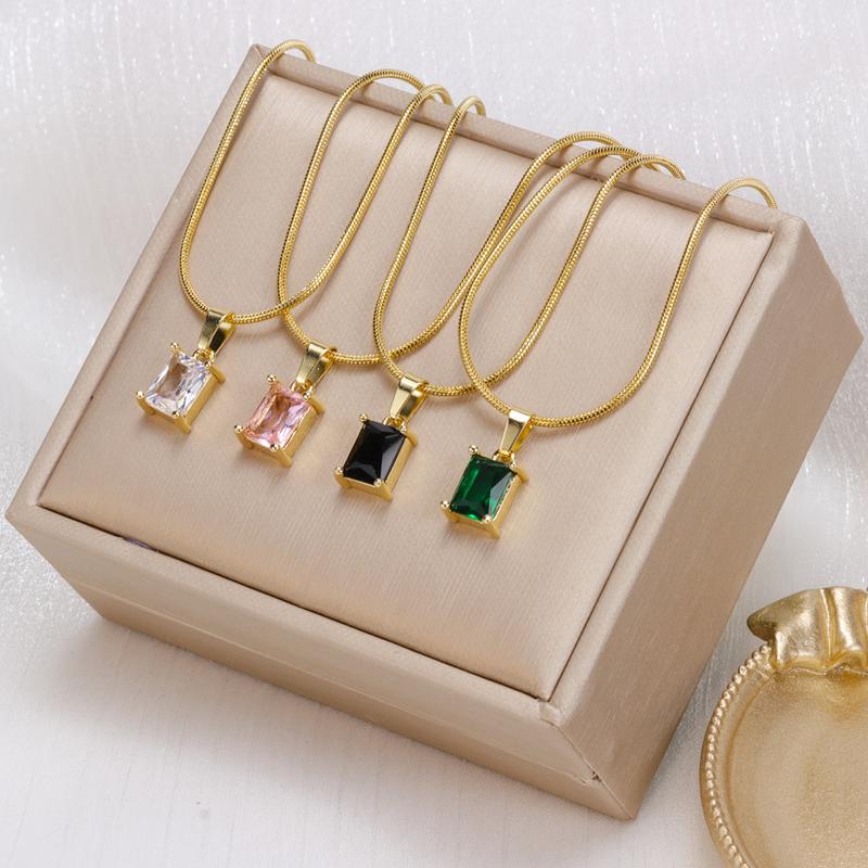 Vòng Cổ Thời Trang, Vòng Cổ Vuông, Trang Sức Nữ, Đẹp Và Thanh Lịch, Hàng Mới Về Hoa Women Dây Chuyền 1