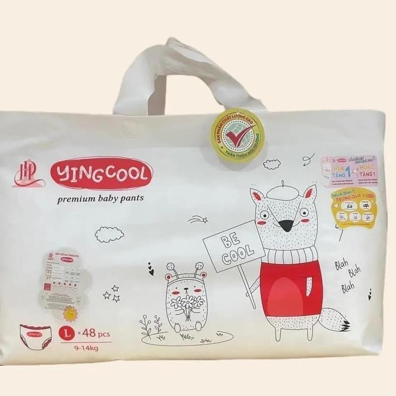 Giảm 14% Yingcool Combo 2 Bịch Bỉm Quần Premium Baby Pants Size M L XL Thấm Hút Tốt An Toàn Cho Da Mới Sinh 0-25kg