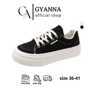 GYANNA SEPATU KANVAS WANITA KOREA IMPORT BEST QUALITY P6031