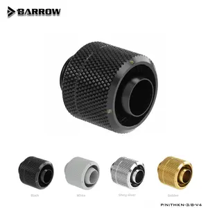 Barrow Soft Tube Fitting G1/4" Thread Adapter brass, For 3/8"ID x 5/8"OD (10x16mm) Hoses Chassis water cooling system - Gold