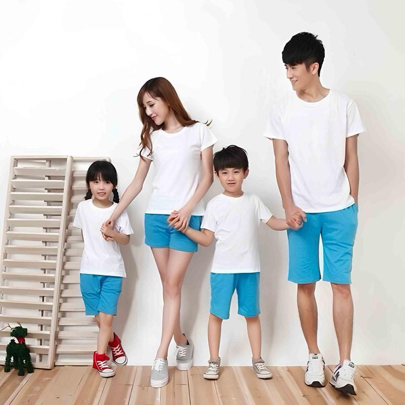 Baju Kaos Anak dan Dewasa Family Set Fashion Katun Oblong Couple 1